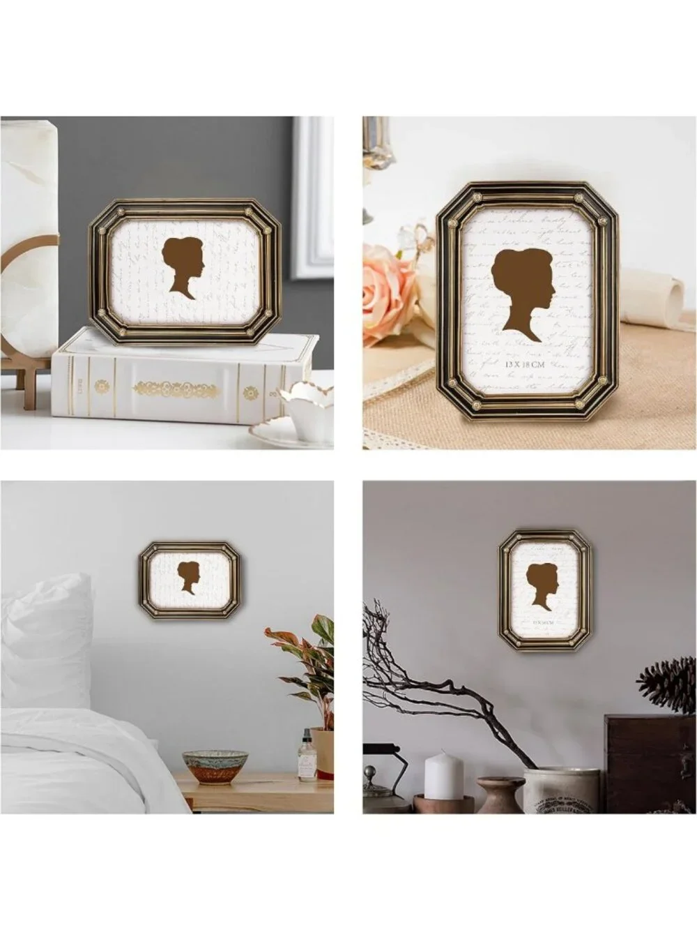 Elegant Vintage Octagon Picture Frame 5x7